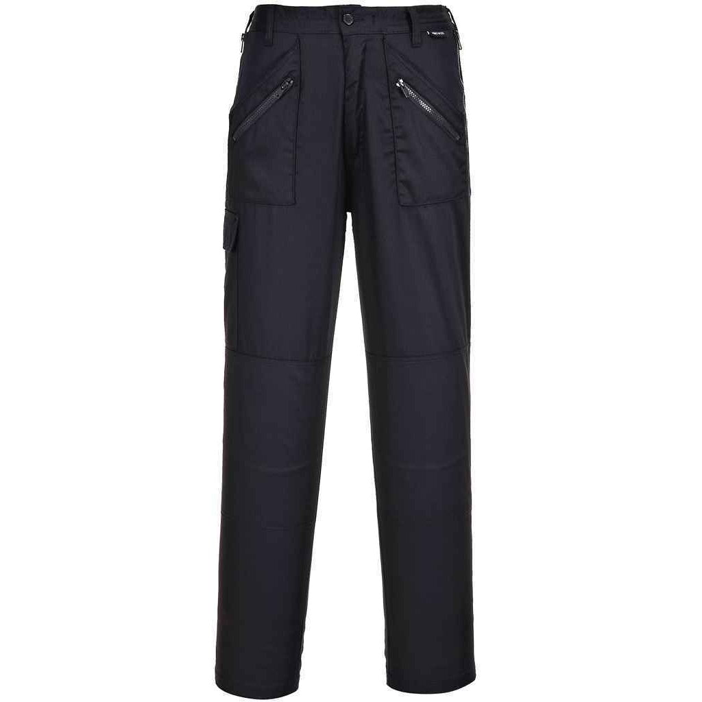 Black - Front - Portwest Womens-Ladies Cargo Trousers