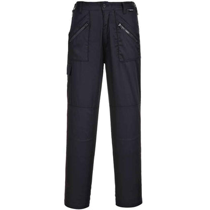Black - Front - Portwest Womens-Ladies Cargo Trousers