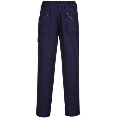 Navy - Front - Portwest Womens-Ladies Cargo Trousers