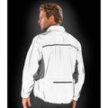 White - Side - Spiro Mens Luxe Reflective Waterproof Jacket