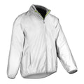 White - Front - Spiro Mens Luxe Reflective Waterproof Jacket