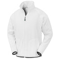 White - Front - Result Genuine Recycled Mens Fleece Jacket