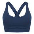 Navy - Side - Tombo Womens-Ladies Medium Impact Core Bra