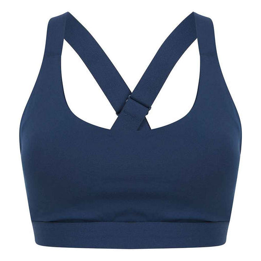 Navy - Front - Tombo Womens-Ladies Medium Impact Core Bra