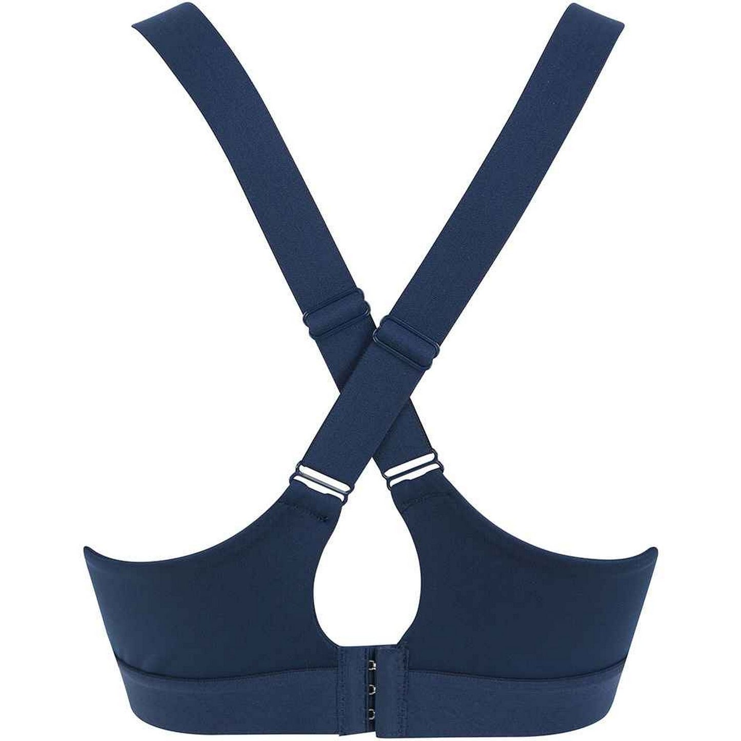 Navy - Back - Tombo Womens-Ladies Medium Impact Core Bra