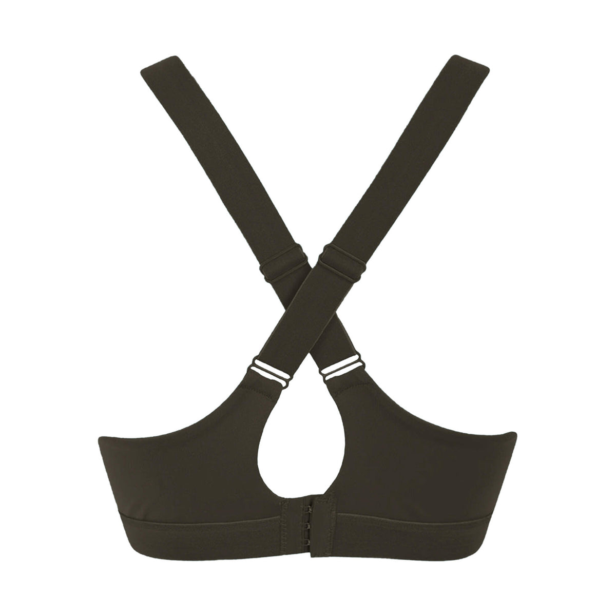 Olive Green - Back - Tombo Womens-Ladies Medium Impact Core Bra