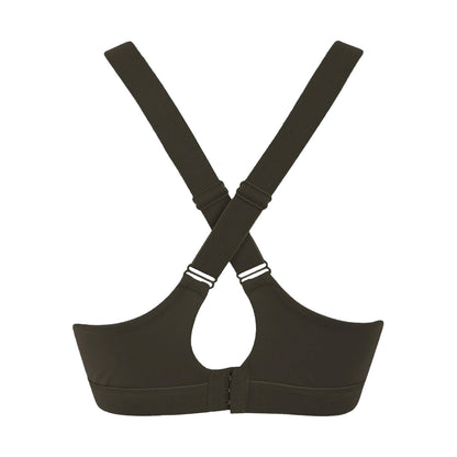 Olive Green - Back - Tombo Womens-Ladies Medium Impact Core Bra