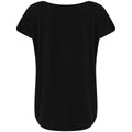 Black - Side - Tombo Womens-Ladies Scoop Neck T-Shirt