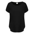 Black - Front - Tombo Womens-Ladies Scoop Neck T-Shirt