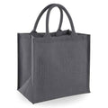 Light Graphite-Graphite - Front - Westford Mill Midi Jute Tote Bag