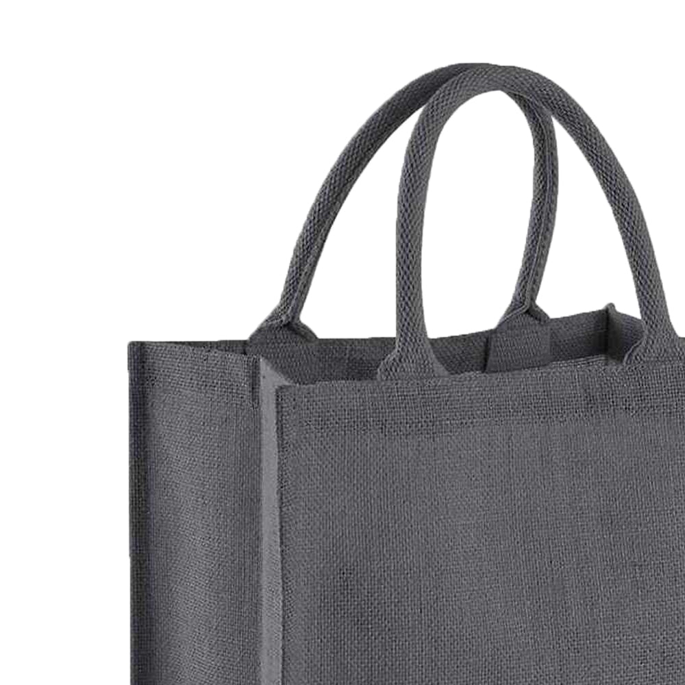 Light Graphite-Graphite - Back - Westford Mill Midi Jute Tote Bag