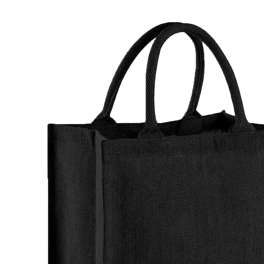 Black-Black - Back - Westford Mill Midi Jute Tote Bag