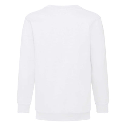 White - Back - Fruit of the Loom Mens Classic Plain Drop Shoulder Sweatshirt