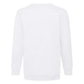 White - Back - Fruit of the Loom Mens Classic Plain Drop Shoulder Sweatshirt