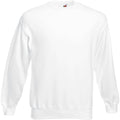 White - Front - Fruit of the Loom Mens Classic Plain Drop Shoulder Sweatshirt