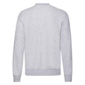 Heather Grey - Back - Fruit of the Loom Mens Classic Heather Drop Shoulder Sweatshirt