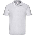 Heather Grey - Front - Fruit of the Loom Mens Original Pique Heather Polo Shirt