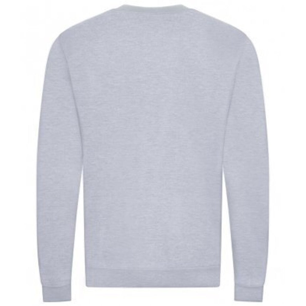 Grey Heather - Back - Awdis Mens Organic Sweatshirt