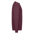 Burgundy - Side - Fruit of the Loom Unisex Adult Classic Drop Shoulder Sweatshirt