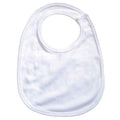 White - Front - Babybugz Baby Organic Single Layer Bib