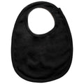 Black - Front - Babybugz Baby Organic Single Layer Bib