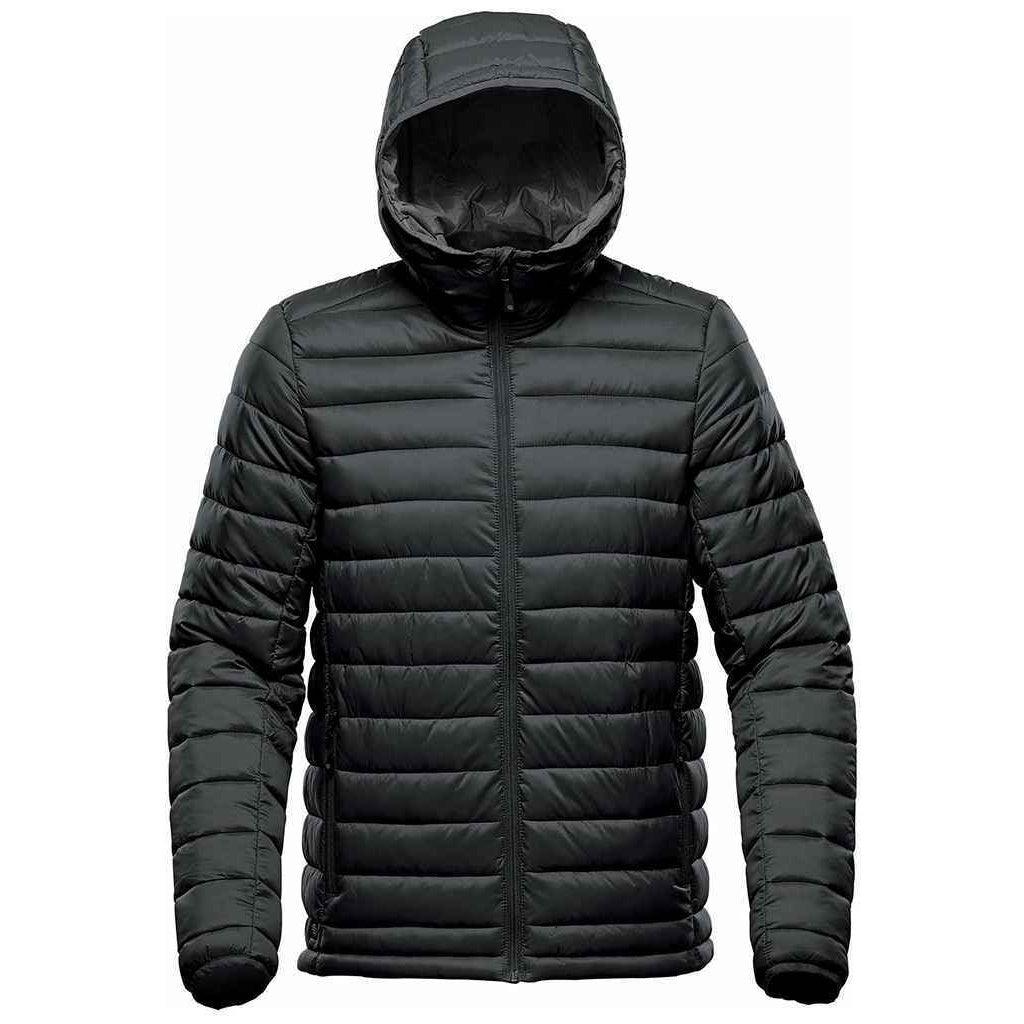 Black-Graphite Grey - Front - Stormtech Mens Stavanger Thermal Padded Jacket