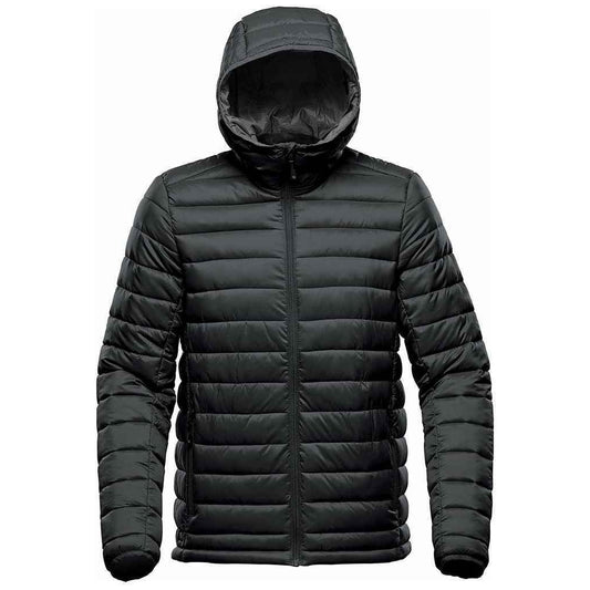 Black-Graphite Grey - Front - Stormtech Mens Stavanger Thermal Padded Jacket