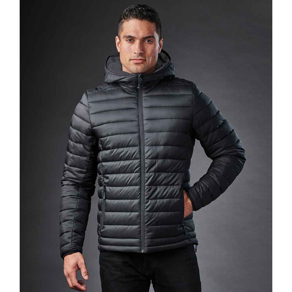 Black-Graphite Grey - Back - Stormtech Mens Stavanger Thermal Padded Jacket