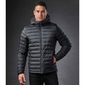 Black-Graphite Grey - Back - Stormtech Mens Stavanger Thermal Padded Jacket