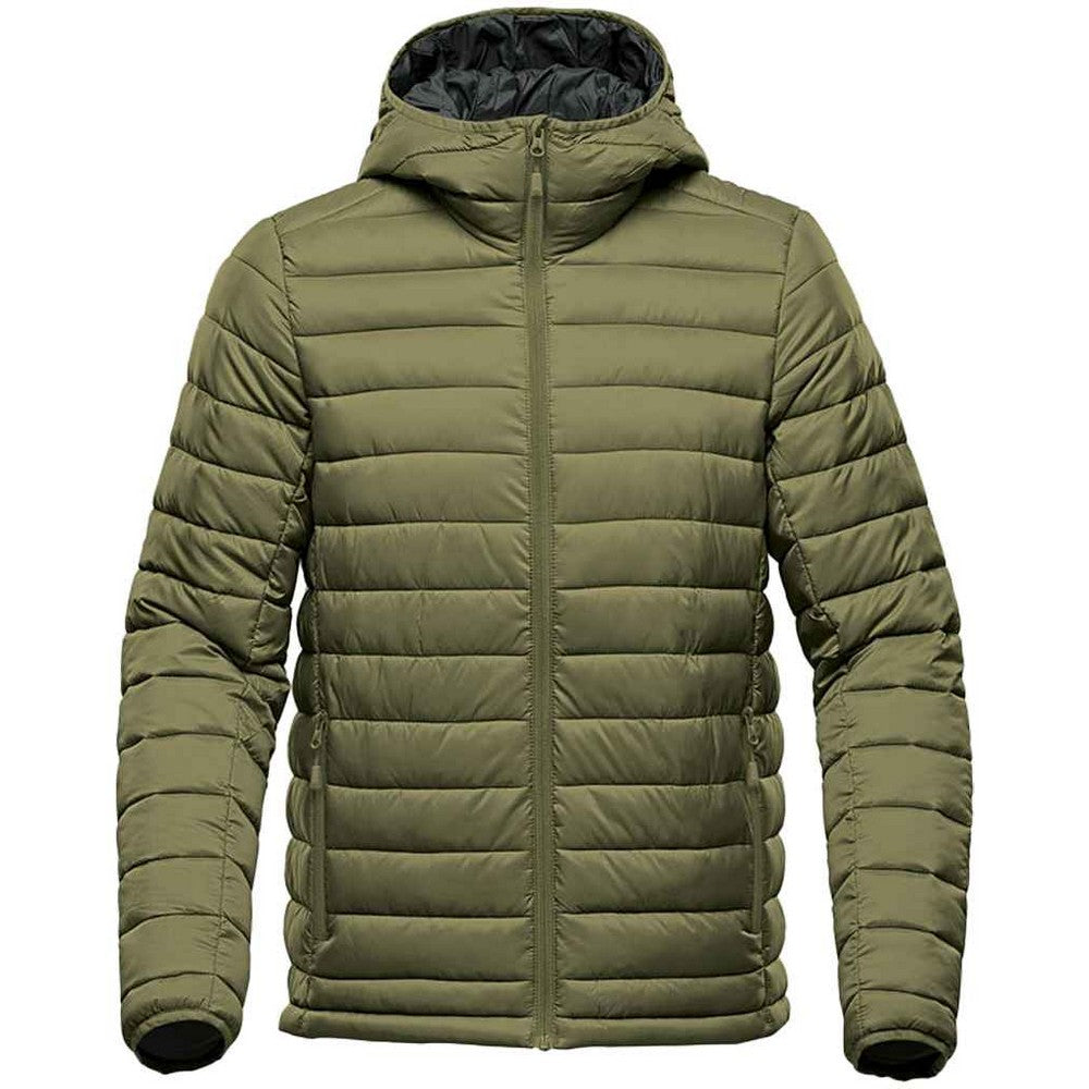 Sage Green-Graphite Grey - Front - Stormtech Mens Stavanger Thermal Padded Jacket