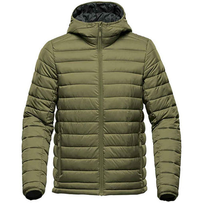 Sage Green-Graphite Grey - Front - Stormtech Mens Stavanger Thermal Padded Jacket