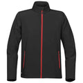 Black-Bright Red - Front - Stormtech Mens Orbiter Soft Shell Jacket