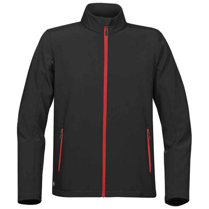 Black-Bright Red - Front - Stormtech Mens Orbiter Soft Shell Jacket