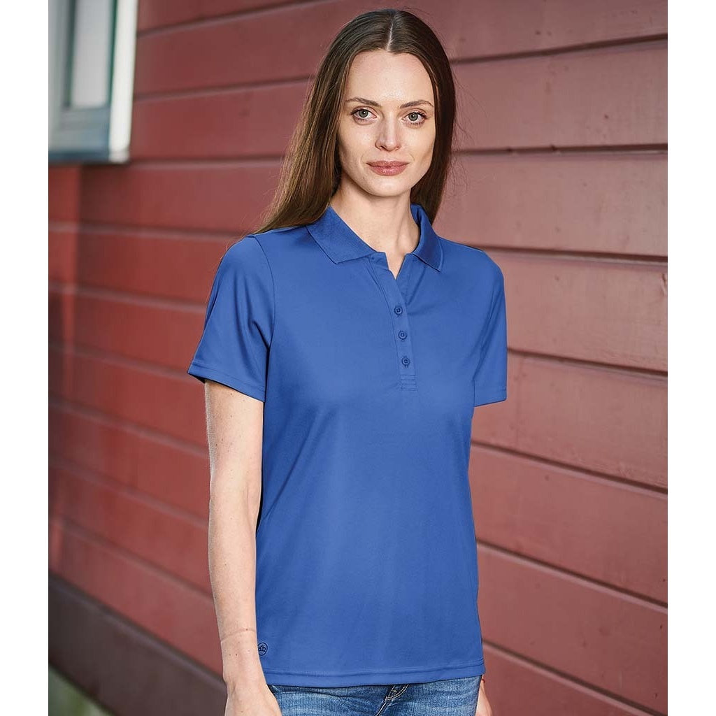 Azure - Back - Stormtech Womens-Ladies Eclipse Piqué Polo Shirt