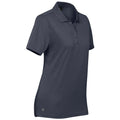 Navy - Back - Stormtech Womens-Ladies Eclipse Piqué Polo Shirt