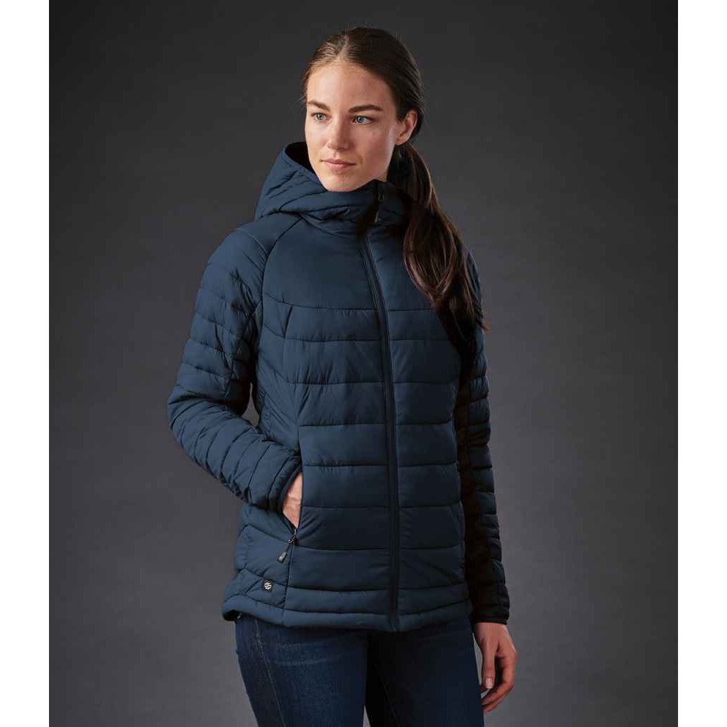 Navy-Graphite Grey - Back - Stormtech Womens-Ladies Stavanger Thermal Padded Jacket