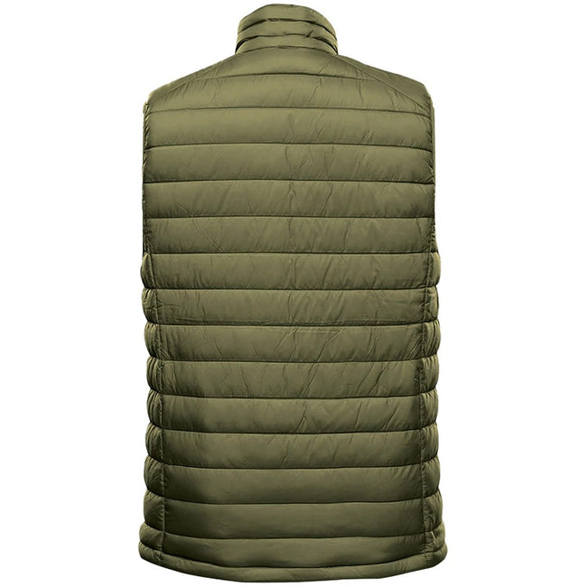 Sage Green-Graphite Grey - Back - Stormtech Mens Stavanger Thermal Body Warmer