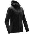 Black-Dolphin - Back - Stormtech Mens Orbiter Hooded Soft Shell Jacket