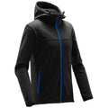 Black-Azure - Back - Stormtech Mens Orbiter Hooded Soft Shell Jacket