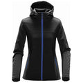 Black-Azure - Front - Stormtech Womens-Ladies Orbiter Hooded Soft Shell Jacket
