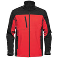 Bright Red-Black - Front - Stormtech Mens Cascades Soft Shell Jacket