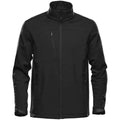 Bright Red-Black - Side - Stormtech Mens Cascades Soft Shell Jacket