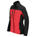 Bright Red-Black - Back - Stormtech Womens-Ladies Cascades Soft Shell Jacket