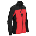 Bright Red-Black - Side - Stormtech Womens-Ladies Cascades Soft Shell Jacket