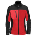 Bright Red-Black - Front - Stormtech Womens-Ladies Cascades Soft Shell Jacket
