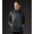 Black-Azure - Back - Stormtech Womens-Ladies Olympia Soft Shell Jacket