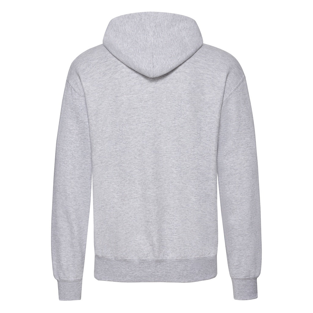 Grey - Back - Fruit Of The Loom Unisex Adult Classic Hoodie
