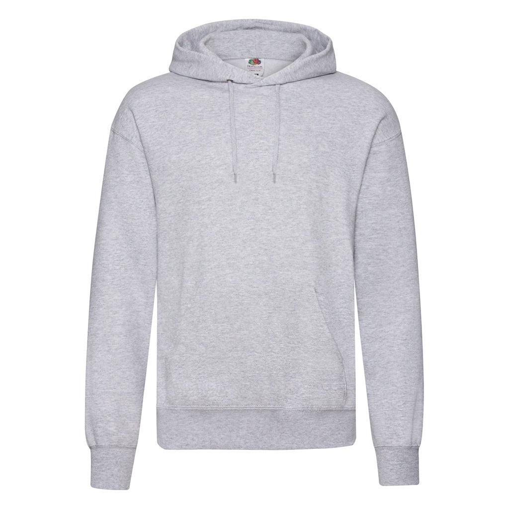Grey - Front - Fruit Of The Loom Unisex Adult Classic Hoodie