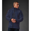 Navy-Graphite Grey - Back - Stormtech Mens Epsilon 2 Hooded Soft Shell Jacket