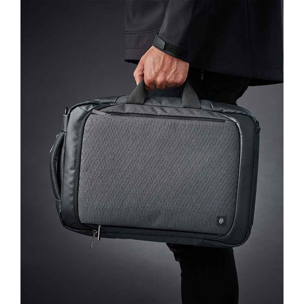 Graphite Grey-Black - Pack Shot - Stormtech Road Warrior Laptop Bag